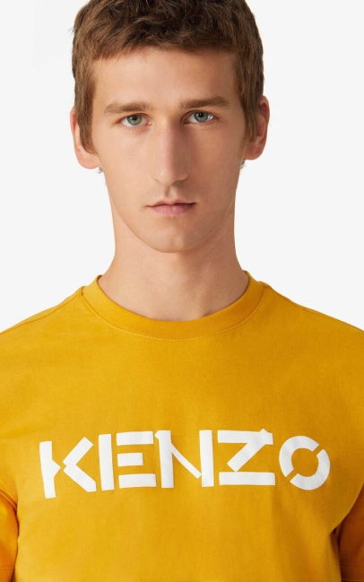 Kenzo Men Kenzo Logo T-shirt Marigold